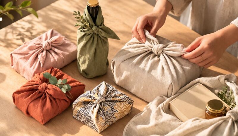 Furoshiki is a piece of cloth